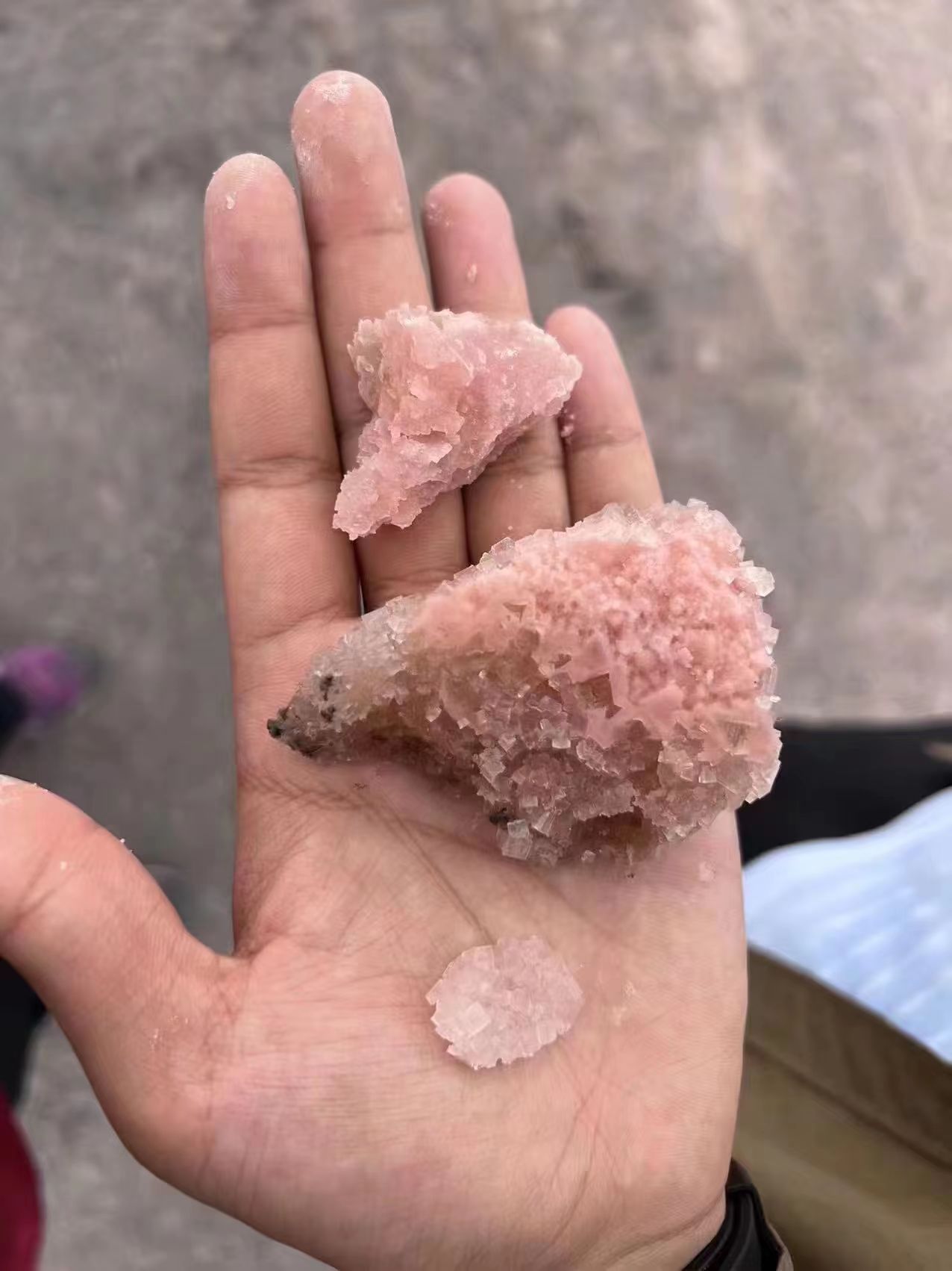 Salt crystal from desert Salt lake